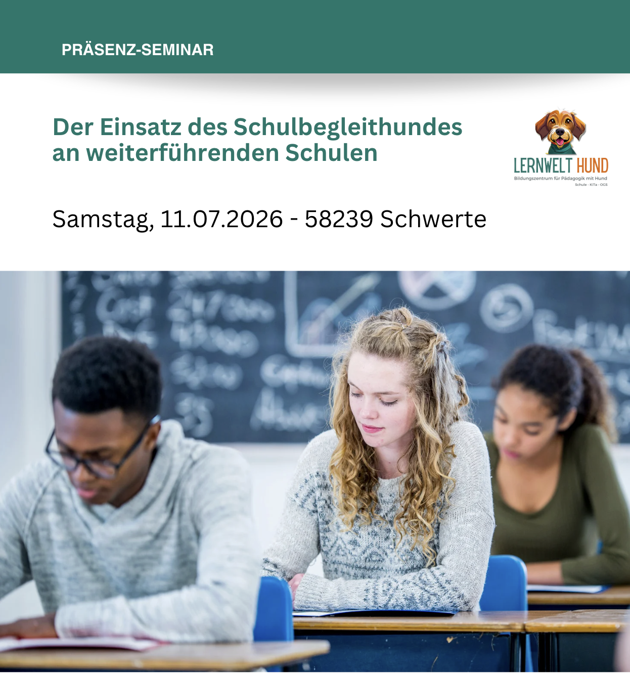 Der Einsatz des Schulbegleithundes an weiterführenden Schulen