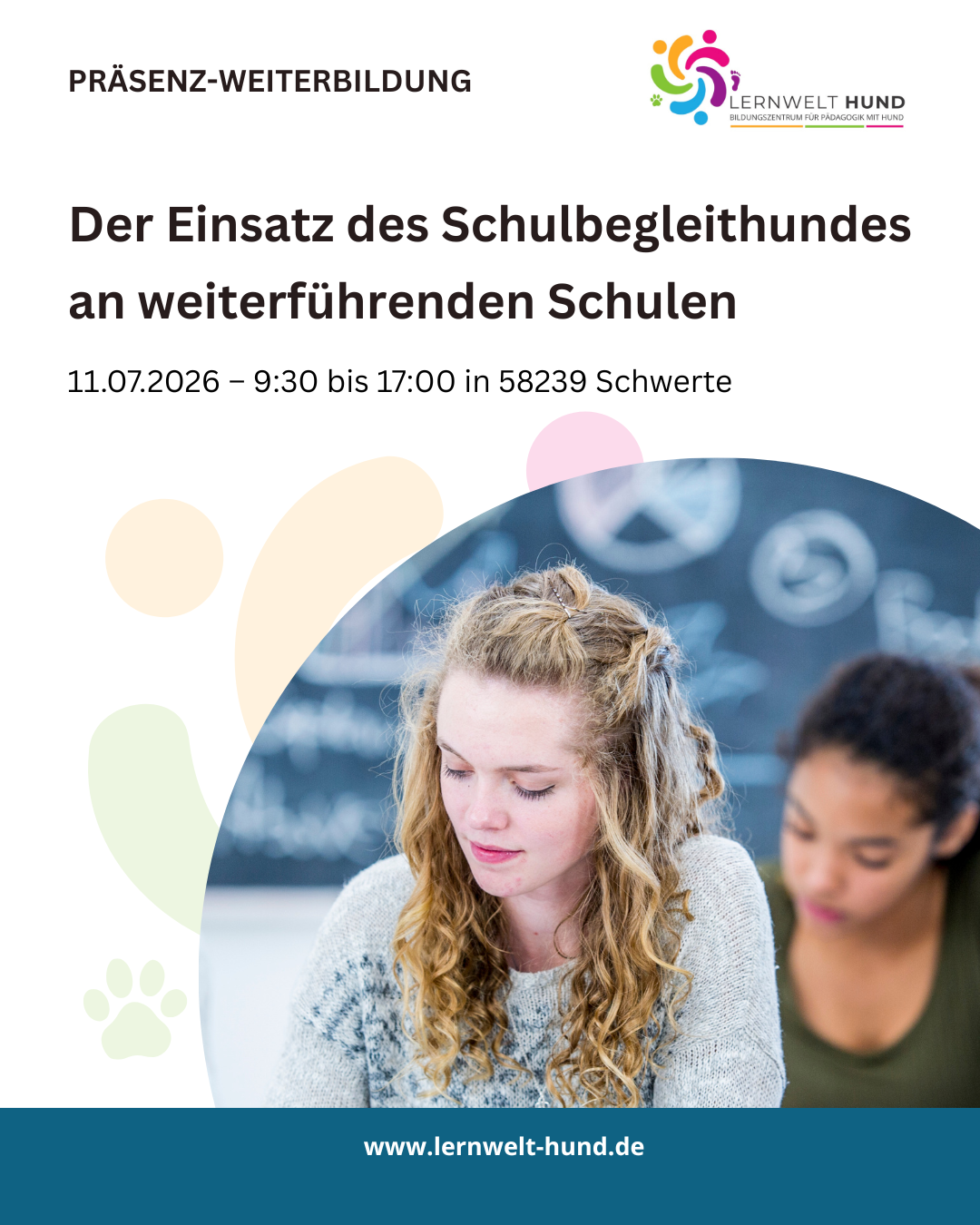 Der Einsatz des Schulbegleithundes an weiterführenden Schulen
